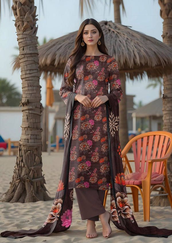 Bin Naeem Fabric 3Pcs De - LA17 - P30167 - Bin Naeem Fabrics